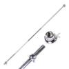 Barbell Weight Bars 4 inch Straight Threaded Bar 1 inch Diameter Solid Steel Bar with Spinlock Nuts 1200mm,4FT view 1
