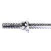 Barbell Weight Bars 4 inch Straight Threaded Bar 1 inch Diameter Solid Steel Bar with Spinlock Nuts 1200mm,4FT view 2