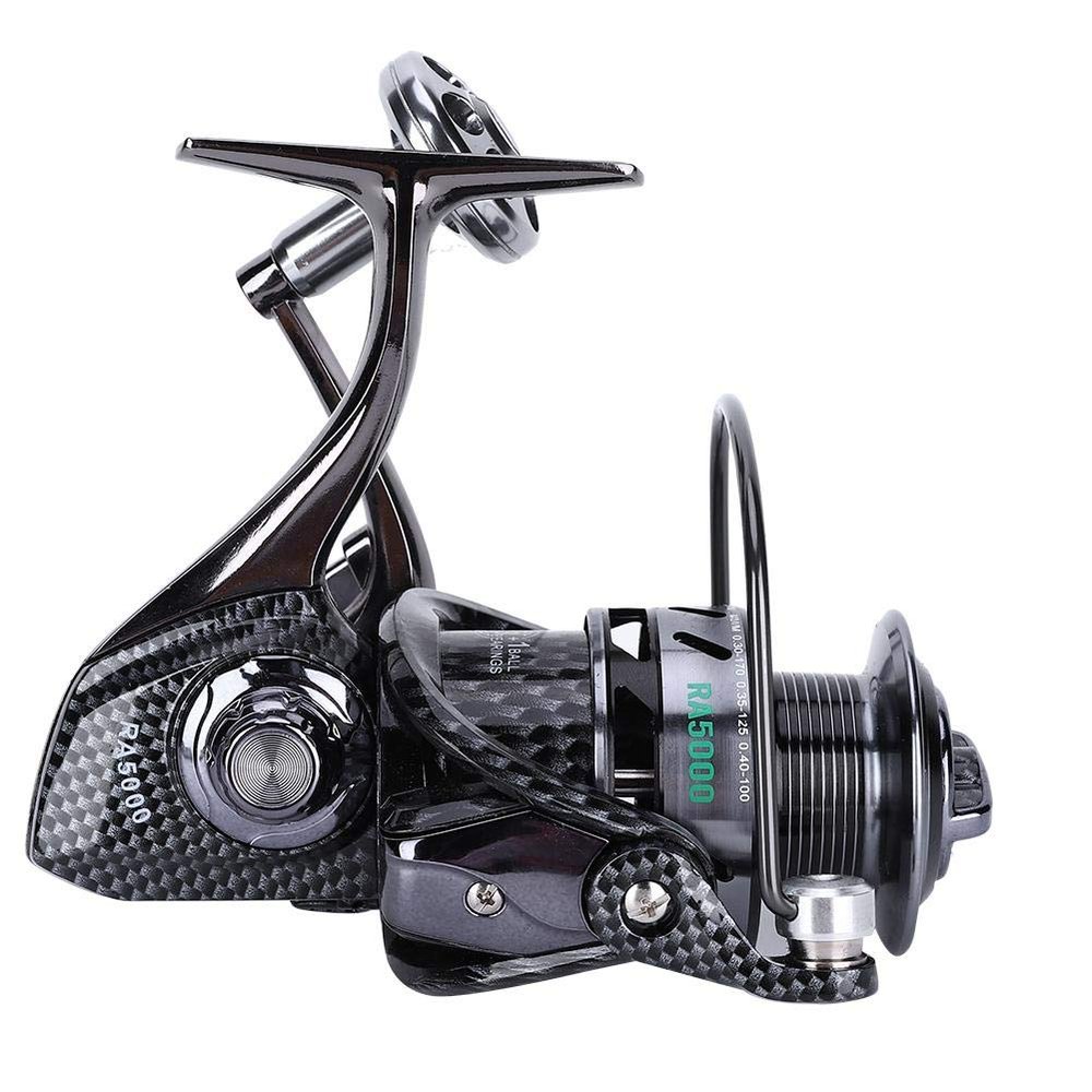 Tbest Reel, All Metal Ultra Smooth Powerful Folding Rocker Arm Saltwater Wheel Fishing Reel Tool (RA5000)