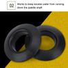 4PCS Paddle Drip Rings, Kayak Paddle Drip Rings, Universal Drip Rings Kayak Paddle Drip Guards Kayak Replacement Parts for Kayak Canoe view 2