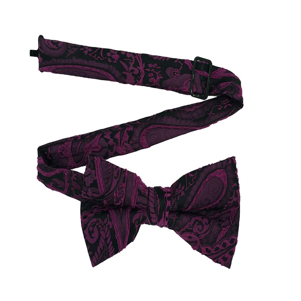 Spencer J's Mens and Boys Pre-Tied Bowtie Large Variety of Colors (Majestic Magenta, Boys (Age 0-7))