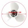 COPKINGO Boat Propeller 11 3/8x12 for Yamaha 25HP 30HP 40HP 45HP 50HP 55HP 60HP Outboard Propeller for Yamaha Engine 3-1/2" Gearcase 11.375x12 view 3