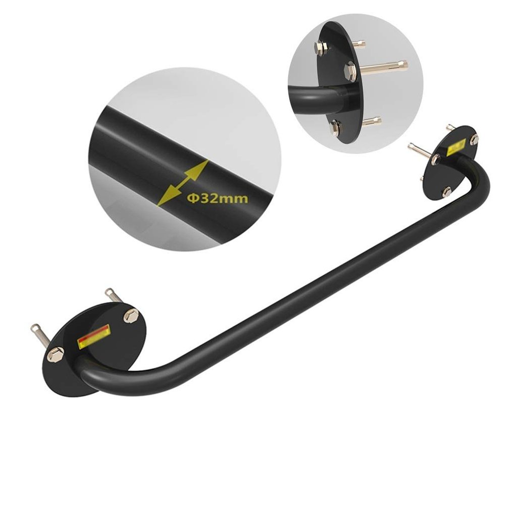 Pull-up Bars AGYH Wall-Mounted Horizontal Bar, Chin Up Bar, Multifunctional Cross Beam Pull-up Fitness Equipment, Thick Steel Plate, Reinforced 6-Hole Installation, Load 200KG (Size : Style 1)