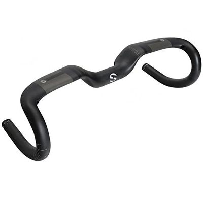 Road Bicycle Racing Handlebar, Full Carbon Bent Bar Handlebar Matte UD 400/420/ 440Mm Bike Parts 31.8Mm,C,420mm