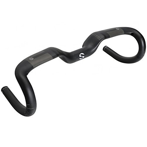 Road Bicycle Racing Handlebar, Full Carbon Bent Bar Handlebar Matte UD 400/420/ 440Mm Bike Parts 31.8Mm,C,420mm