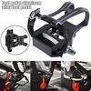 Arinda Spin Exercise Bike Pedals Pedal for Clipless Toe Cage and Strap for Shoes Indoor Cycling Heavy Duty 9/16 Inch Thread for Fitness Bicycle view 2