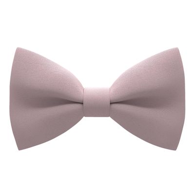 Bow Tie House Boys Pre-Tied Soft Crape Bow Tie for Wedding Formal Events Solid Tuxedo (Medium, Blush Pink)