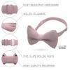 Bow Tie House Boys Pre-Tied Soft Crape Bow Tie for Wedding Formal Events Solid Tuxedo (Medium, Blush Pink) view 2