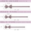 Bow Tie House Boys Pre-Tied Soft Crape Bow Tie for Wedding Formal Events Solid Tuxedo (Medium, Blush Pink) view 4