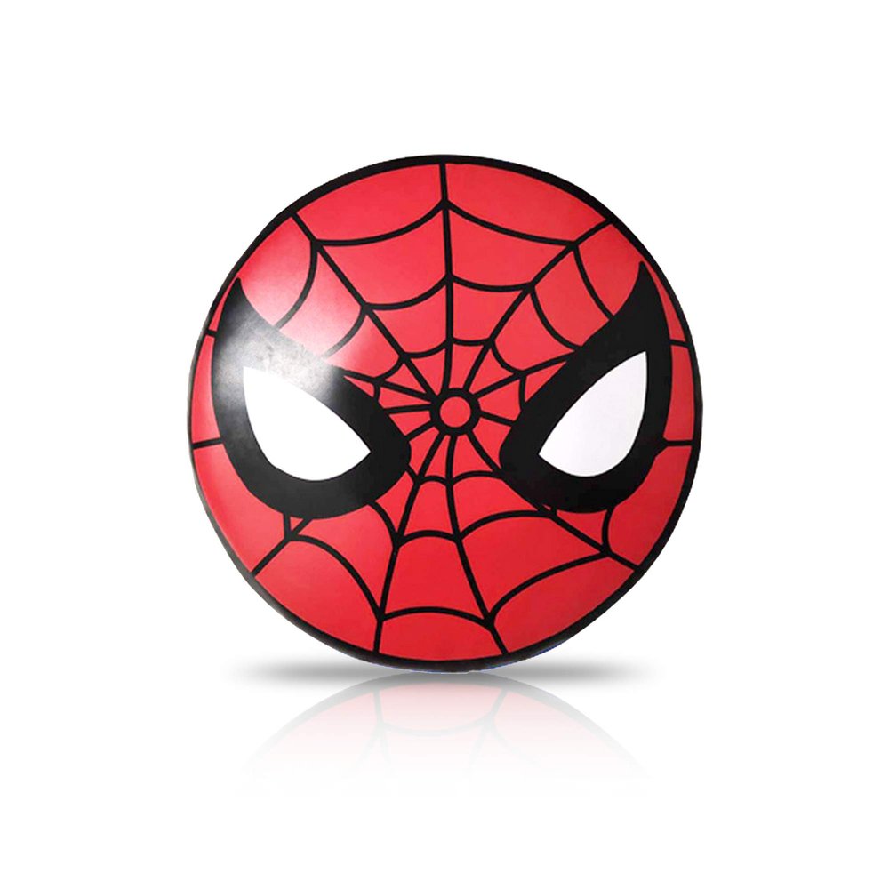 Superhero Head PU Leather Round Taekwondo Karate Punch Strike & Kick Pad Punching Striking & Kicking Target Shield for Boxing Training Practice for Adult