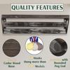 J JACKCUBE DESIGN Rustic Trophy Display Shelf with Medal Hangers, Wall Mount Display Shelf with 13 Hooks for Sports Award Medals Trophies - MK670A view 4