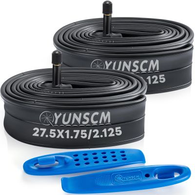 2 Pcs 27.5" Bike Tubes 27.5x1.75/2.125 AV32mm Schrader Valve (47/57-584) Bicycle Tubes Compatible with 27.5 X 1.75 27.5 X 1.90 27.5 X 1.95 27.5 X 2.0 27.5 X 2.10 27.5 X 2.125 Bicycle Bike Tire Tubes