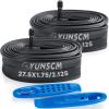 2 Pcs 27.5" Bike Tubes 27.5x1.75/2.125 AV32mm Schrader Valve (47/57-584) Bicycle Tubes Compatible with 27.5 X 1.75 27.5 X 1.90 27.5 X 1.95 27.5 X 2.0 27.5 X 2.10 27.5 X 2.125 Bicycle Bike Tire Tubes view 1