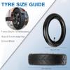 GLDYTIMES 8.5 Inch Scooter Tire, 50/75-6.1 Inner Tube Tire for Gotrax GXL V2 XR Apex XL Rival Hiboy S2 Hover 1 iScooter Electric Scooter Replacement Wheels, 8.5 '' 8 1/2x2 Front Rear Pneumatic Tyre view 3