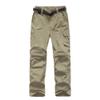 JOMLUN Boys Casual Quick Dry Outdoor Pants Hiking Climbing Convertible Trouser Kids' Cargo Pants Khaki view 2
