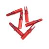 ZSHJGJR 50 Pack Archery Arrow Nock ID 6.2mm/.244" Plastic Insert Arrow Nocks Tail for DIY Hunting Shooting Arrows (Transparent Red) view 4