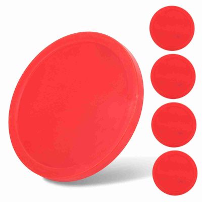 Life Tables Ice Hockey Pucks Piece Replacement, 4 Pcs Plastic Air Ice Hockey Pucks Piece Replacement Part for Tables Game Accessory(M,75mm,)