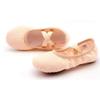 Auhoho Girls Breathable Canvas Ballet Practice Shoes Yoga Shoes for Dancing 13 M US Little Kid,Skin Color view 2