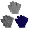 Cooraby 3 Pairs Kid's Winter Gloves Thick Warm Knitted Gloves Children Cold Weather Gloves view 1