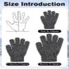 Cooraby 3 Pairs Kid's Winter Gloves Thick Warm Knitted Gloves Children Cold Weather Gloves view 3
