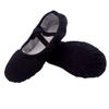 Auhoho Girls Breathable Canvas Ballet Practice Shoes Yoga Shoes for Dancing 11.5 M US Little Kid,Black view 1