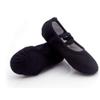 Auhoho Girls Breathable Canvas Ballet Practice Shoes Yoga Shoes for Dancing 11.5 M US Little Kid,Black view 2