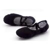 Auhoho Girls Breathable Canvas Ballet Practice Shoes Yoga Shoes for Dancing 11.5 M US Little Kid,Black view 3