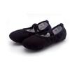 Auhoho Girls Breathable Canvas Ballet Practice Shoes Yoga Shoes for Dancing 11.5 M US Little Kid,Black view 4