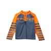 Spyder Kids Boy's Peak Zip T-Neck (Big Kids) Ebony/Bryte Orange S (8 Big Kids) view 1