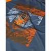 Spyder Kids Boy's Peak Zip T-Neck (Big Kids) Ebony/Bryte Orange S (8 Big Kids) view 3