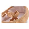 Auhoho Girls Breathable Canvas Ballet Practice Shoes Yoga Shoes for Dancing 12 M US Little Kid,Camel view 3