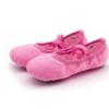 Auhoho Girls Breathable Canvas Ballet Practice Shoes Yoga Shoes for Dancing 2 M US Little Kid,Pink view 3