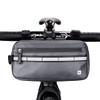 Rhinowalk Bike Bag Waterproof Bike Handlebar Bag,Bike Basket Bicycle Front Bag Shoulder Bag Waist Bag for Sport Bicycle Professional Cycling Accessories-Gray view 1