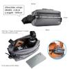 Rhinowalk Bike Bag Waterproof Bike Handlebar Bag,Bike Basket Bicycle Front Bag Shoulder Bag Waist Bag for Sport Bicycle Professional Cycling Accessories-Gray view 2