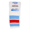 TCK Retro 3 Stripe Tube Socks (Columbia Blue/Scarlet, Large) view 3