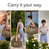JoYnWell Large Yoga Mat Bag Carrier for men and Women - Stylish Tote with 4 Pockets, Durable Yoga Bolster Fits All your Stuff Light-weight and Easy-to-Carry, kHAKI - 30 view 2