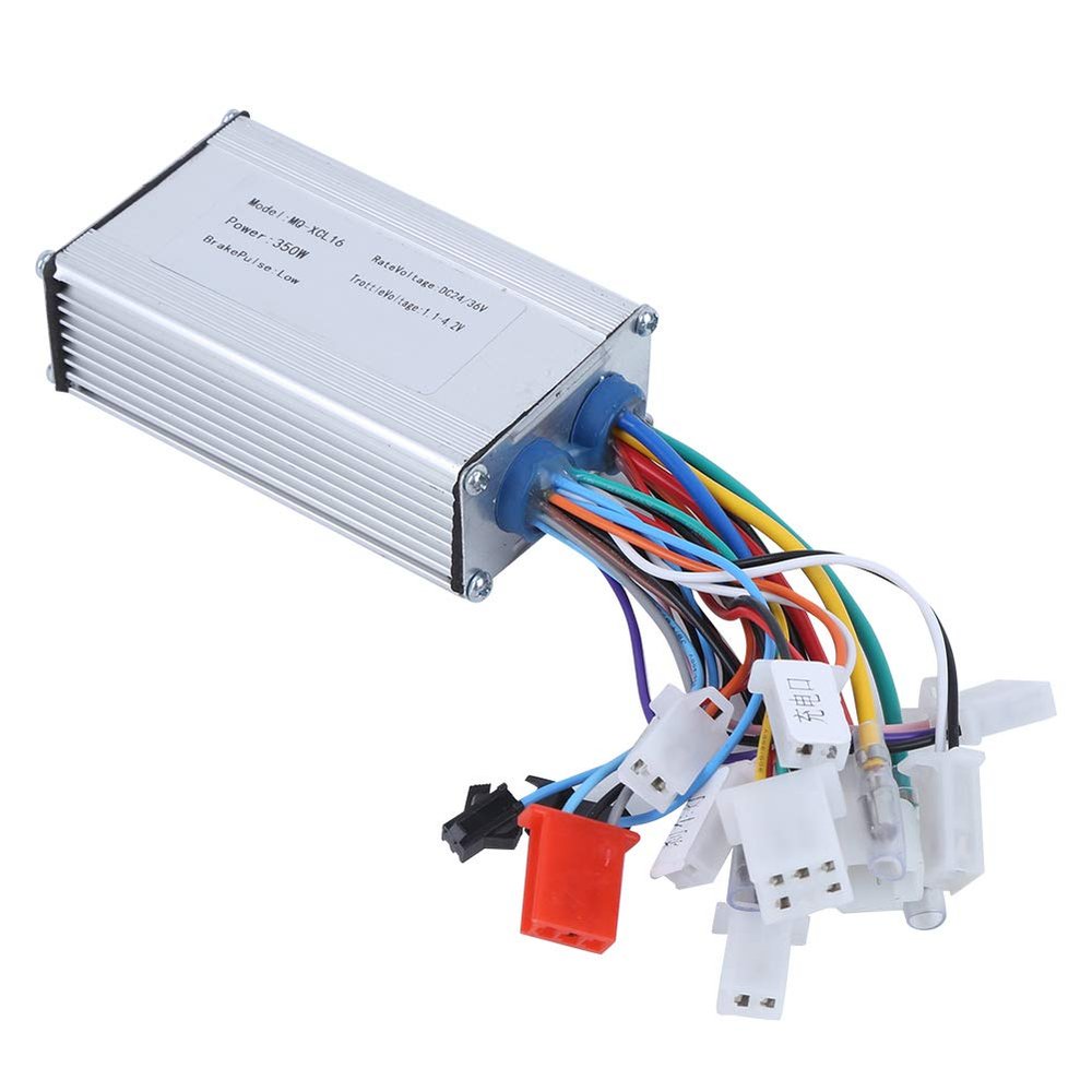 Electric Scooter Controller, Quiet Smooth Brushless Speed Controller 350W Universal 36V 24V System for Commuters Urban Riders Recreation