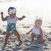 Baby Girl Leaf Swimsuit Ruffles Swimwear Halter Bathing Suit One Piece Bikini with Sun Hat for Toddler Girls Beach Wear (Green, 1-2T) view 4