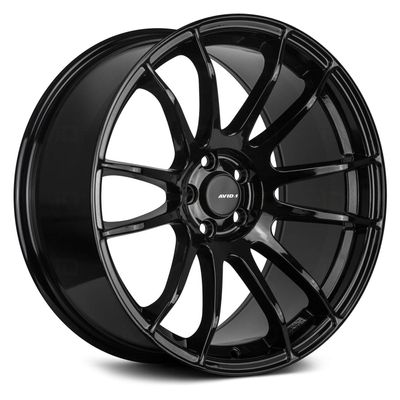 AVID.1 AV-20 Gloss Black 19x9.5 Custom Wheel 5x114.3 Bolt Pattern with +35 Offset Lightweight Performance Alloy Wheel Aggressive Street Style & Track-Ready Car Accessories