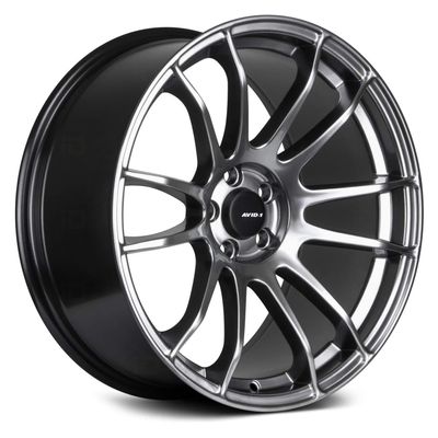 AVID.1 AV-20 Hyperblack 19x8.5 Custom Wheel  5x4.5 Bolt Pattern with +35 Offset  Lightweight Performance Alloy Wheel  Aggressive Street Style & Track-Ready Car Accessories