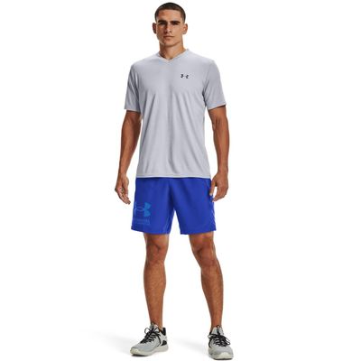 Under Armour Men's Velocity 2.0 Short Sleeve V Neck T Shirt, (011) Mod Gray / / Pitch Gray, Medium