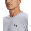 Under Armour Men's Velocity 2.0 Short Sleeve V Neck T Shirt, (011) Mod Gray / / Pitch Gray, Medium view 3