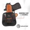 1791 GUNLEATHER G43 Paddle Holster - Optic Ready OWB CCW Leather Gun Holster for Belts - Right Handed - Compatible for Glock 43, Ruger LC9 and Ruger SR22 view 2