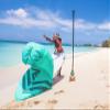 VAMO SUP Stand Up paddleboard 4-way stretch UV board cover for paddleboards, kayaks, and surfboards (Paddleboard not included) (Caribbean, 9'-10'6 - Seller Fulfilled +$10) view 2