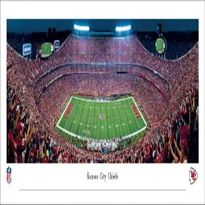 Kansas City Chiefs, Night Game - Unframed 40 x 13.5 Poster by Blakeway Panoramas