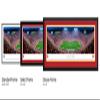 Kansas City Chiefs, Night Game at Arrowhead Stadium - 42x15.5-inch Single Mat, Select Framed Picture by Blakeway Panoramas view 3