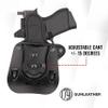 1791 GUNLEATHER G43 Paddle Holster - Optic Ready OWB CCW Leather Gun Holster for Belts - Right Handed - Compatible for Glock 43, Ruger LC9 and Ruger SR22 view 2
