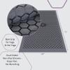 Clever Yoga Hot Yoga Mat Towel  Non-Slip Grip for Hot Yoga, Sweat Absorbent, Honeycomb Silicone Grip, Stays Flat  Ideal for Pilates, Travel, Washable & Lightweight - Gray view 4