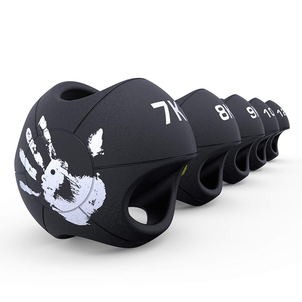 Medicine Balls AGYH Binaural, Rubber Ball Fitness Stretch Ball, Boxing Training Gravity Ball, Comfortable and Non-Slip Handle, Multiple Sizes, 3-12KG (Size : 6kg/13.2lb)