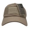 Altis Apparel American US Military Embroidered Flag Soft Mesh Hat Trucker Cap (Removable Patch - Khaki) view 4